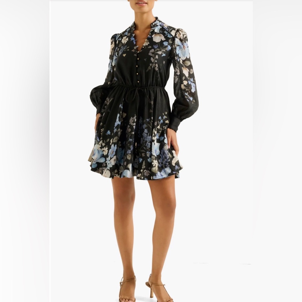 Ever New Vienna Lace Trim Belted Dress, Size 2